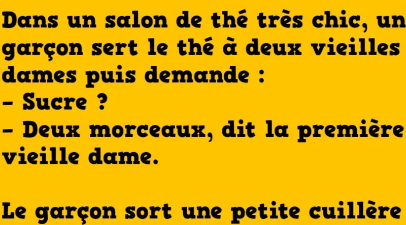 Blague dans un restaurant parisien très chic