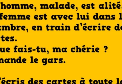 blague chéri on va fêter ta guérison