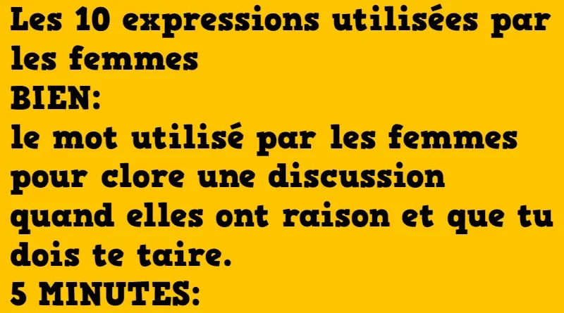 blague expressions des femmes