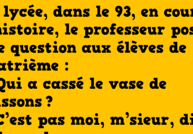 blague un cours d'histoire dans le 93