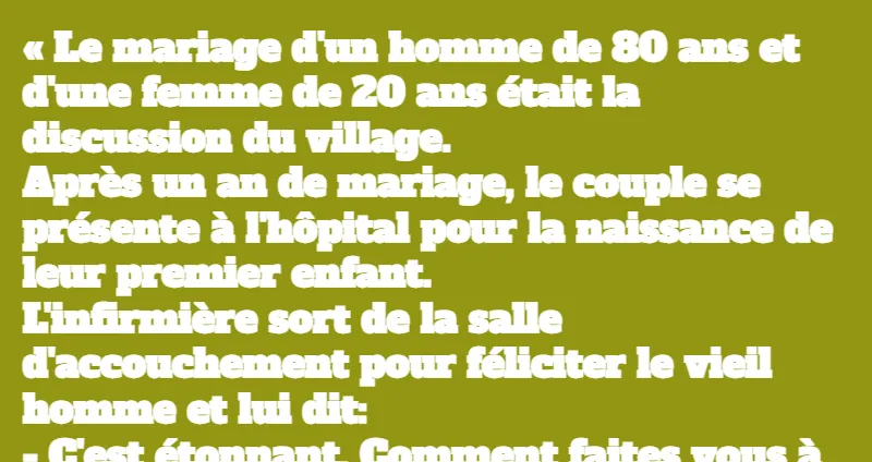 blague attention à l'entretien