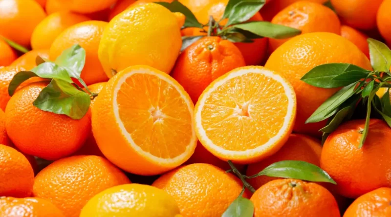 présentation fruit orange