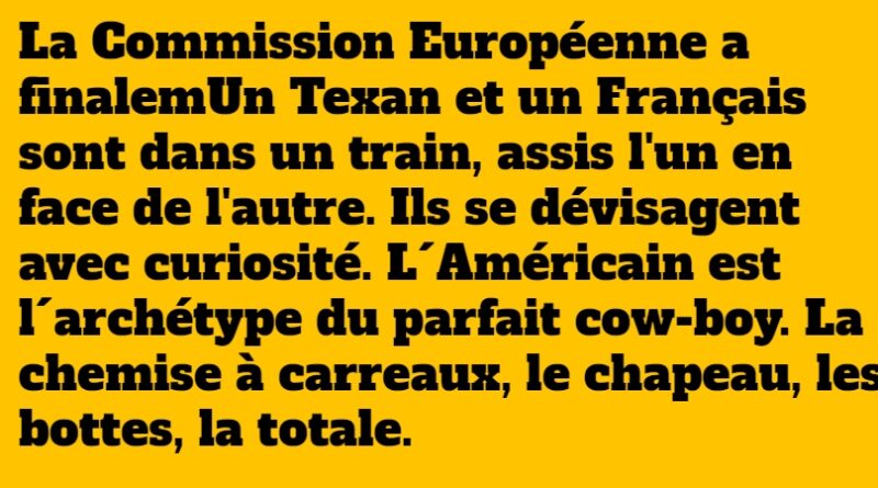blague le francais et le texan
