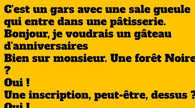 blague le gateau danniversaire