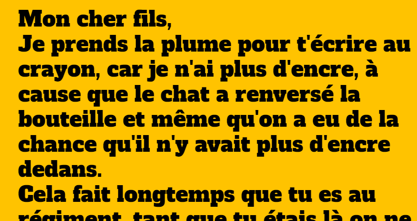 Lettre d'une mère à son fils ! - Grands Mères