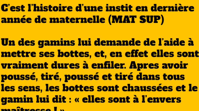 blague le gamin penible