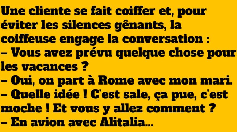 blague chez la coiffeuse