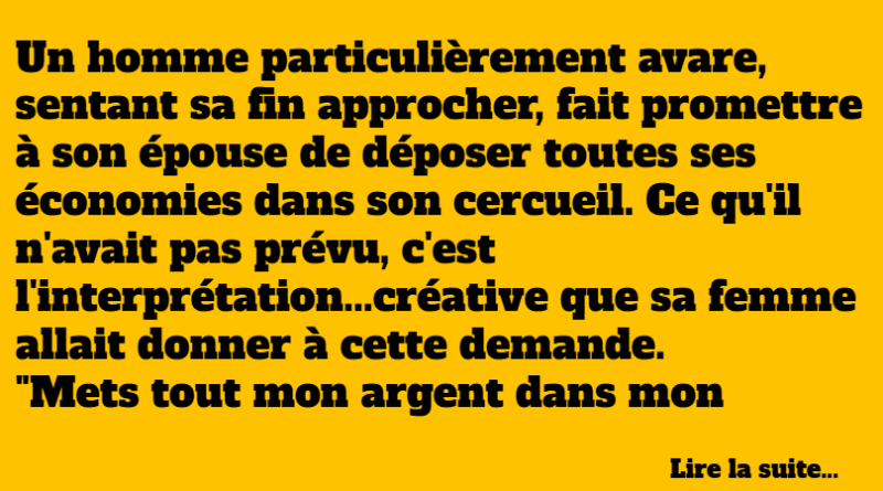 blague avare