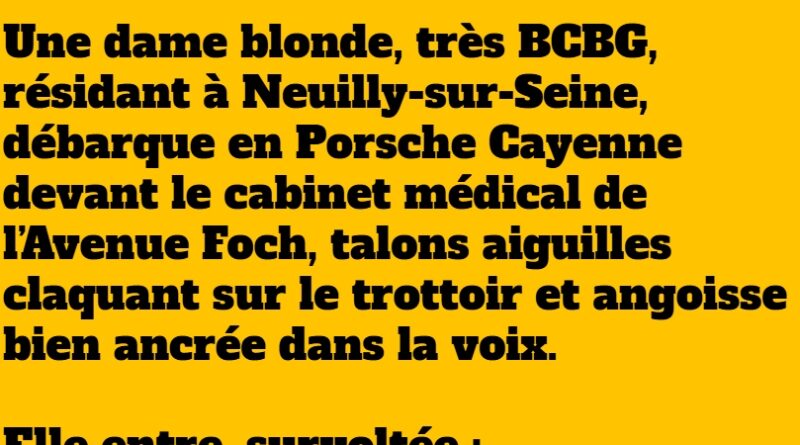 blague la blonde tres bcbg