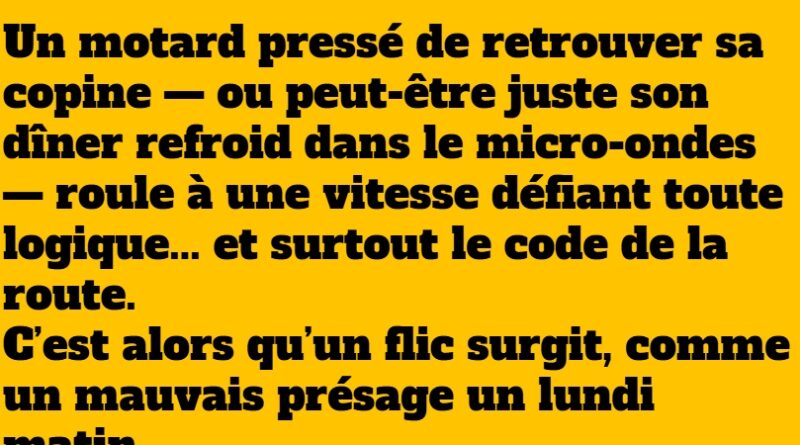 blague motard presse