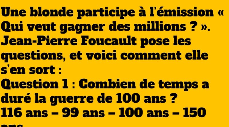 blague qui veut gagner des millions