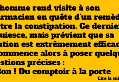 blague remède constipation