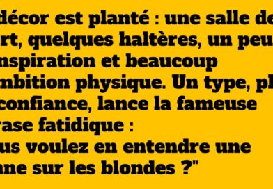 blague salle de gym