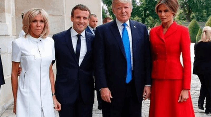 couple trump et couple macron