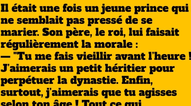 La Blague du Prince Indécis Une Histoire Hilarante à Raconter le Soir