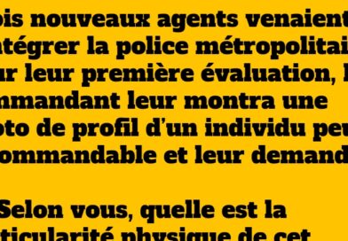 Trois Policiers Novices et un Portrait Une Blague Pleine de Répartie