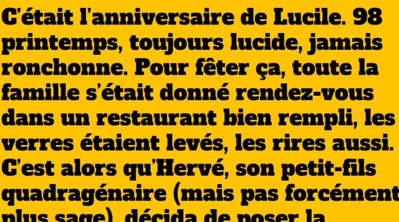 Une mamie réaliste fête ses 98 ans et déclare vouloir être incinérée... sur le parking du Leclerc !