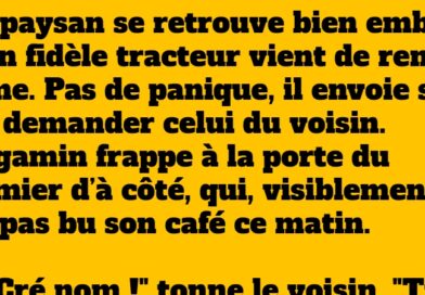 blague de paysans tracteur