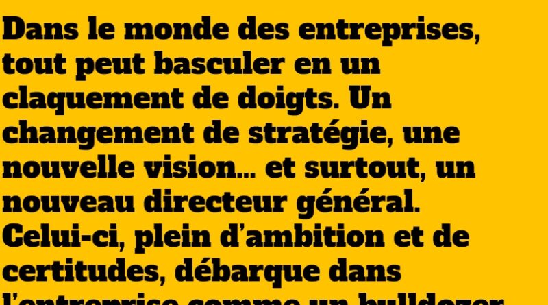 blague le nouveau directeur