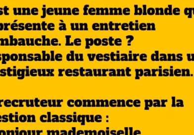 blague une blonde pas bête