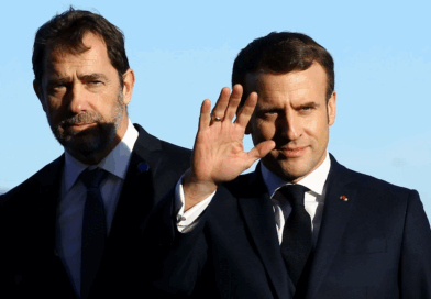 christophe castaner with the president emmanuel macron