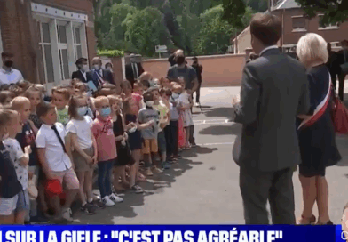 macron interpellé par un gamin sur la gifle