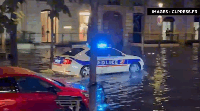 voiture de police diffuse musique titanic