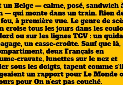 blague un belge en train avec deux français