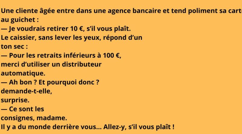 blague banque