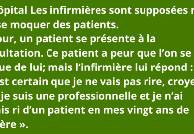 blague infirmiere