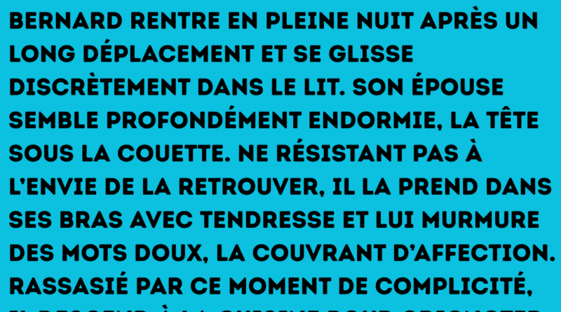 Un jeune Belge vient tout juste d’épouser une magnifique jeune femme. Le lendemain matin, ses amis le croisent par hasard et lui lancent « Alors, cette nuit de noces, ça a donné quoi » « Oh, je