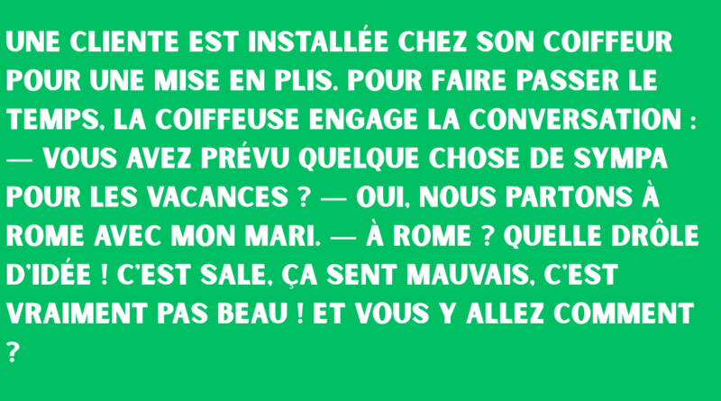 chez la coiffeuse