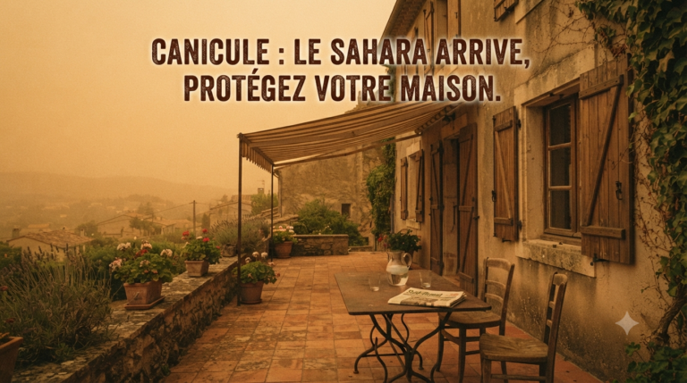 Sable du Sahara France canicule conseils maison.