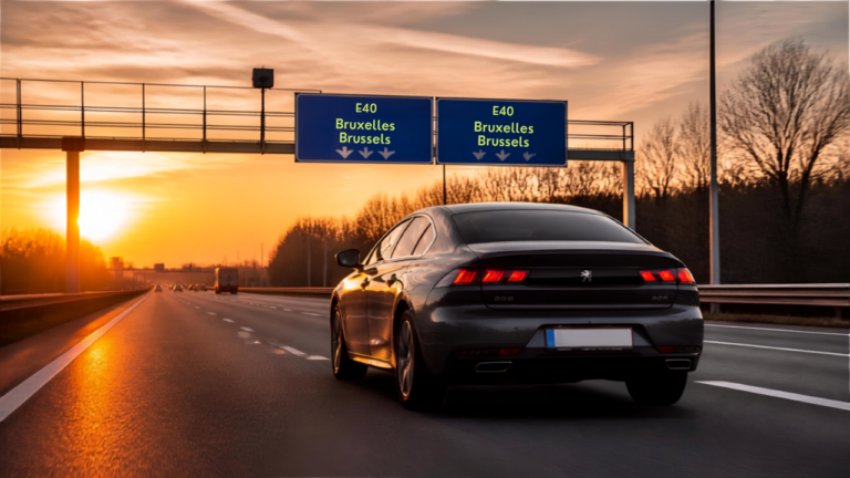 Voiture française sur autoroute belge contrôlée par caméra : vignette Belgique 2027 obligatoire dès le 1er mai pour tous.